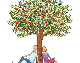 You, Me, and the Apple Tree, Greeting card