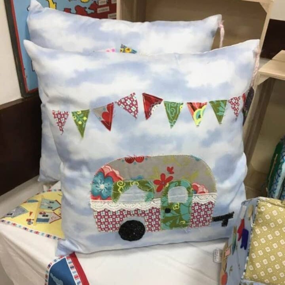 Vintage Camper Pillow Cotton Soft Camper Pillowclouds Etsy