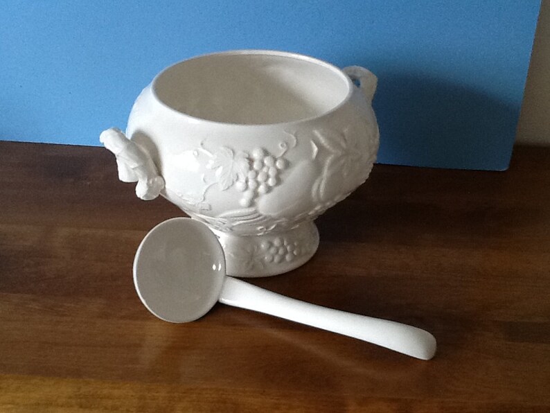 White Ceramic Electric Tureen with Ladle Vintage Soup Cooker | Etsy