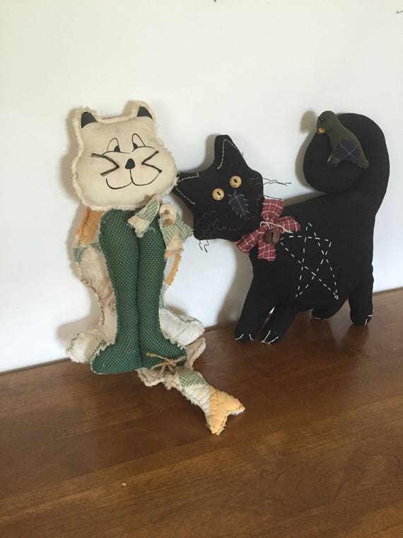 large stuffed cat