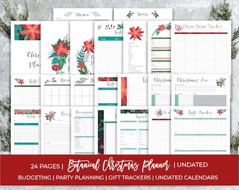 Christmas Planner, Christmas Binder, Holiday Planner, Christmas Binder, Gift Tracker, Holiday Organizer, Christmas Budgeting