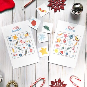 Christmas Printable BINGO, Holiday Party Games, Printable Party Game ...