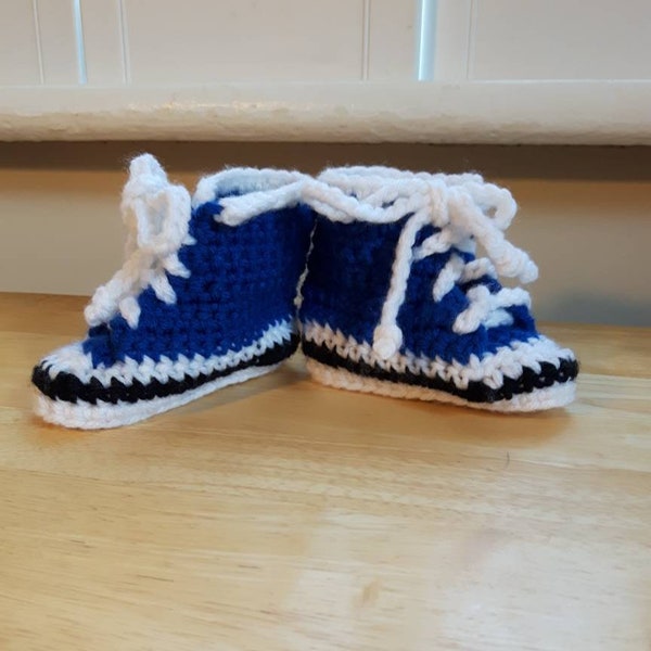 Baby Booties High Top Baby Slippers Baby Shower Gift Unique Sports Gift for Baby Made in Canada Ready to Ship Gift for Baby Boy