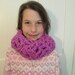 Chunky Cowl, Bulky Scarf, Women's Gift, Self Gift, Hot Pink Scarf Cowl, Women's Scarf, Gift for Dog Walker, Made in Canada