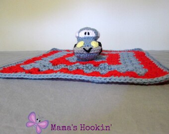Car Lovey, Security Blanket, Cuddle Blanket Buddy, Unique Baby Shower Gift for Kids, Made in Canada, Gift for Baby Boy Ready to Ship