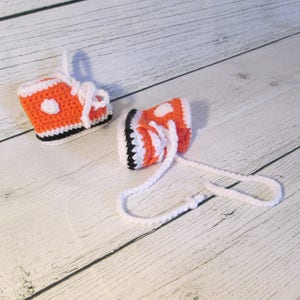 Baby Booties High Top Baby Slippers Baby Shower Gift Unique Sports Gift for Baby Made in Canada Ready to Ship Gift for Baby Boy Bild 8