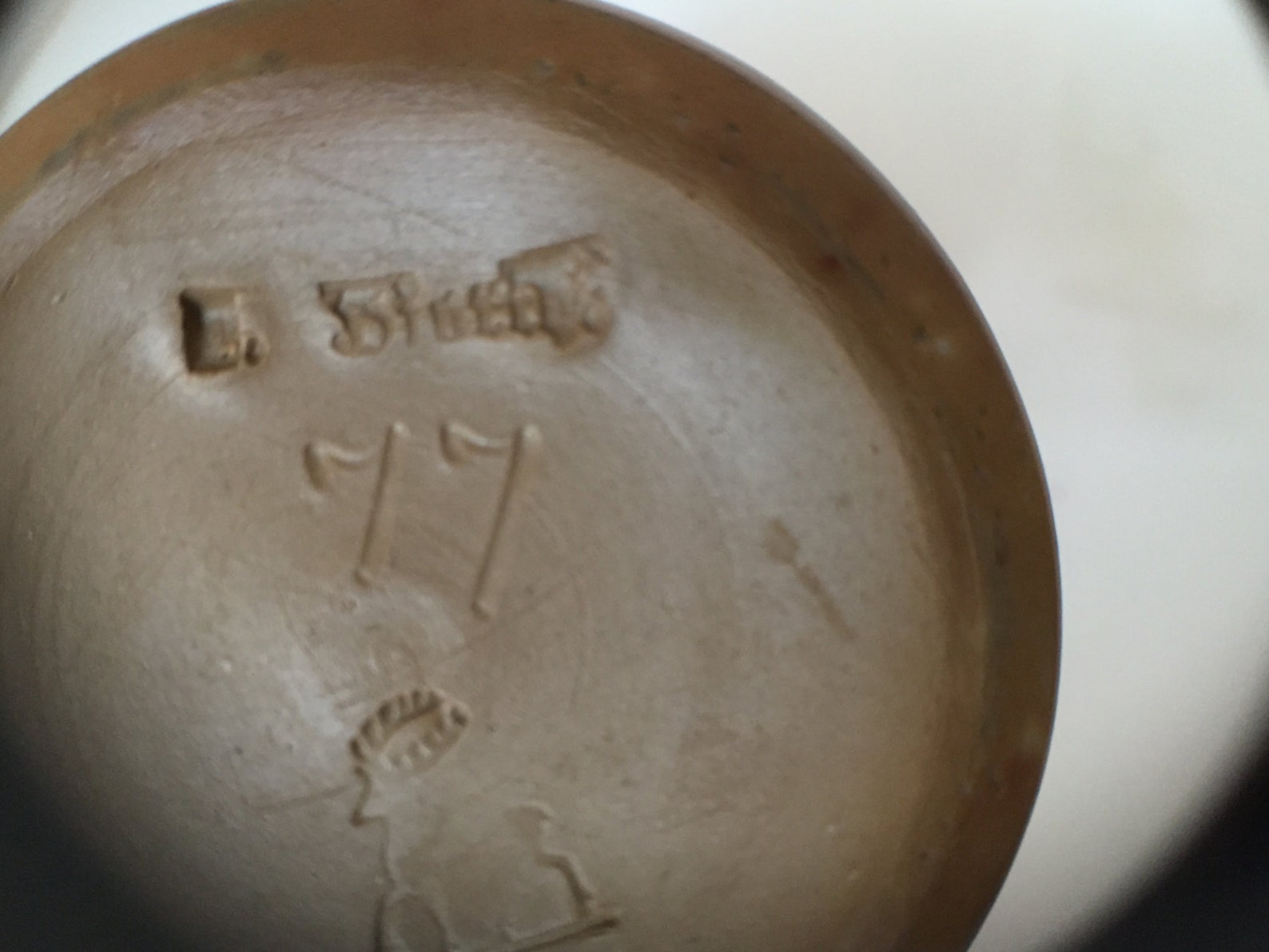 L. HJORTH BORNHOLM Denmark Art Deco Pottery Medium Fruit Vase 77 MARKED Etsy