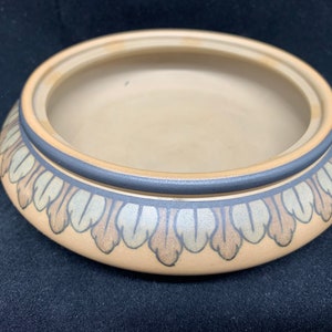L. HJORTH BORNHOLM Denmark Art Deco Pottery Trinket Bowl #14 - MARKED