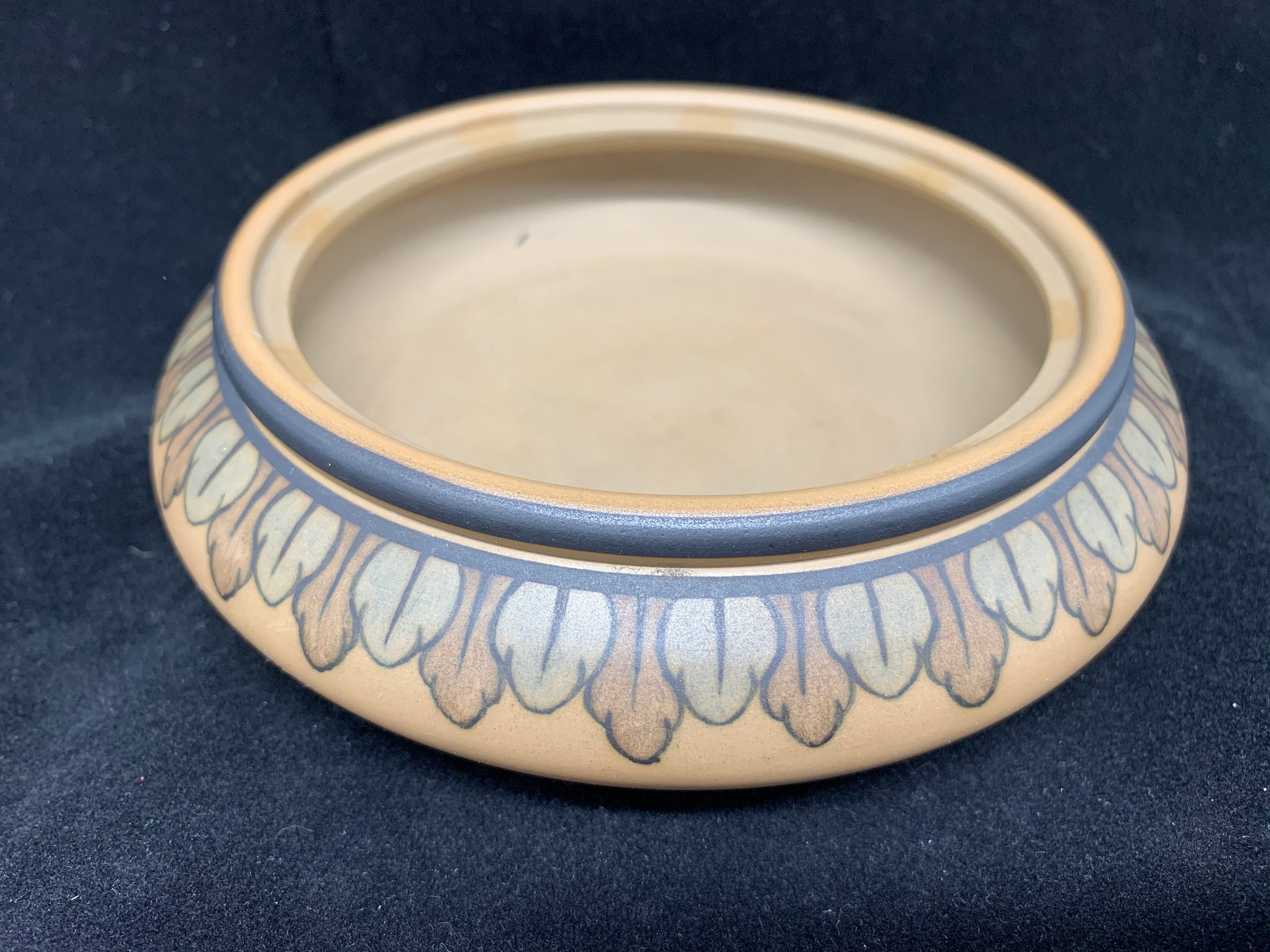 L. HJORTH BORNHOLM Denmark Art Deco Pottery Trinket Bowl 14 Etsy