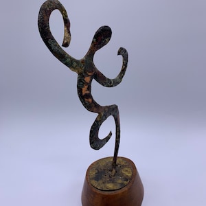 Brutalist Dancer Sculpture by Bill Lett