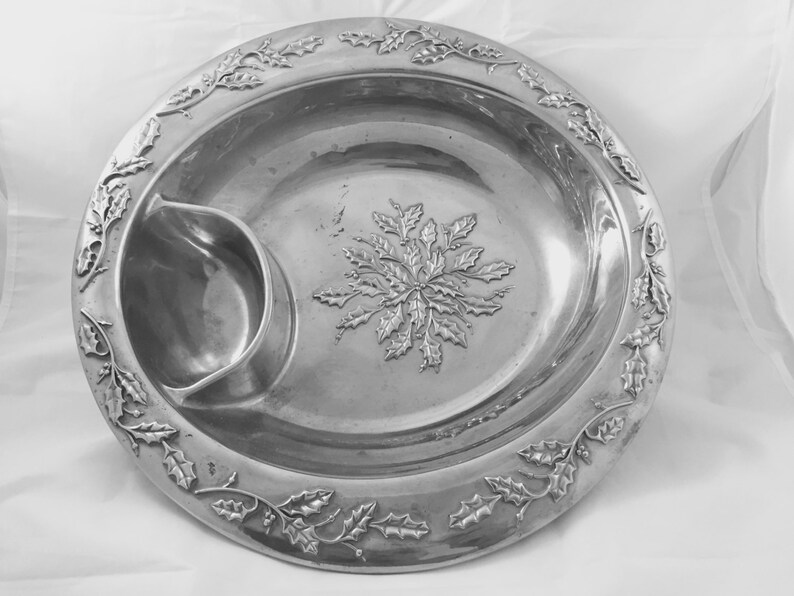 LENOX ALUMINUM Chip & Dip Bowl Serving 14 Etsy