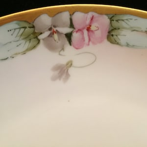 HUTSCHENREUTHER SELB BAVARIA Serving Plate - Gold Handles & Trim 11&quot; - 1890