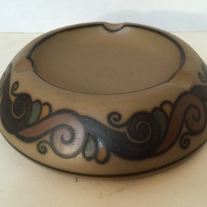 L. HJORTH BORNHOLM Denmark Art Deco Pottery Ashtray #15 - MARKED