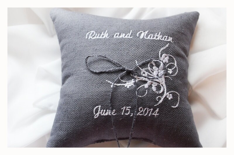 Personalized Wedding ring pillow ring beare pillow Etsy
