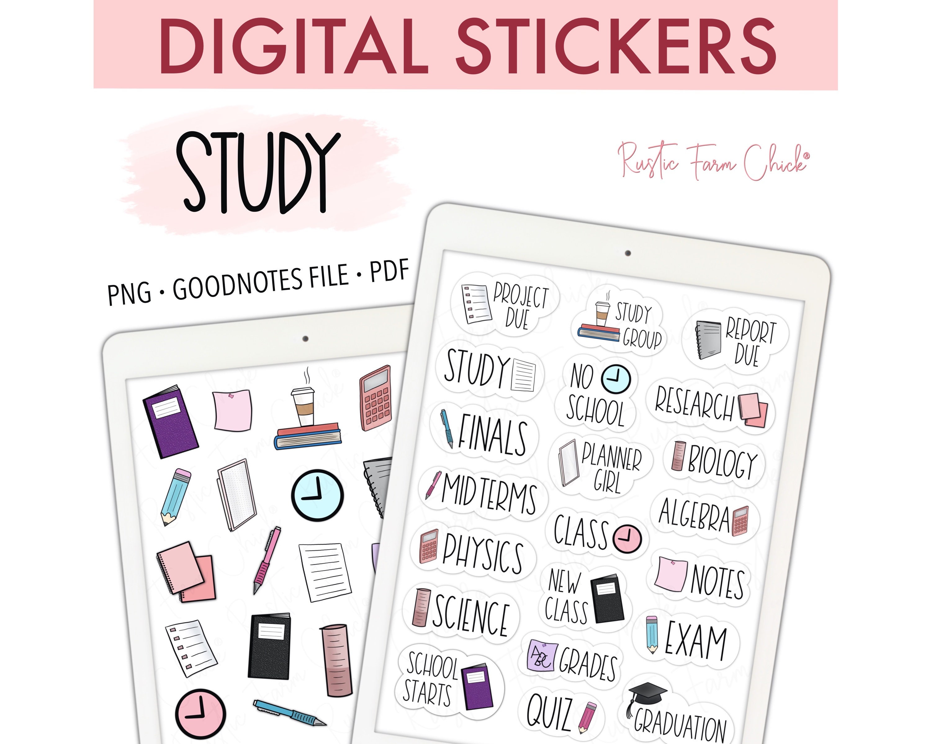 Avery Student Planner Stickers Pack, 30 Sheets of School Planner Stickers,  Set of 1,452 Stickers for Your Planner, Journal or Calendar (6784)