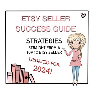 Guía de éxito de ETSY SELLER, estrategias para nuevos vendedores de Etsy, consejos para vender en Etsy, guía de ventas 2024 para Etsy, lista de verificación de la tienda de Etsy imagen 7