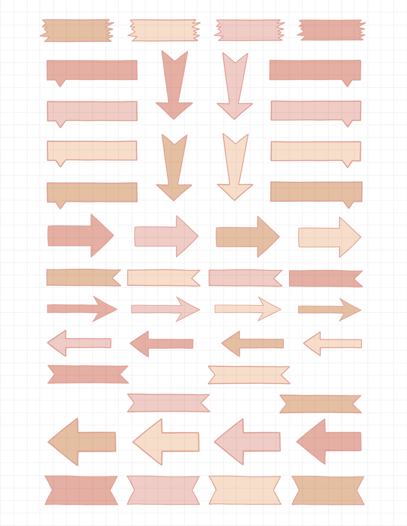 ARROWS Digital Stickers for Goodnotes Precropped Digital Etsy