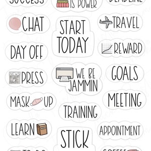 OFFICE WORK Digital Stickers for GoodNotes, Pre-cropped Digital Planner Stickers, GoodNotes Stickers, Bonus Stickers image 4