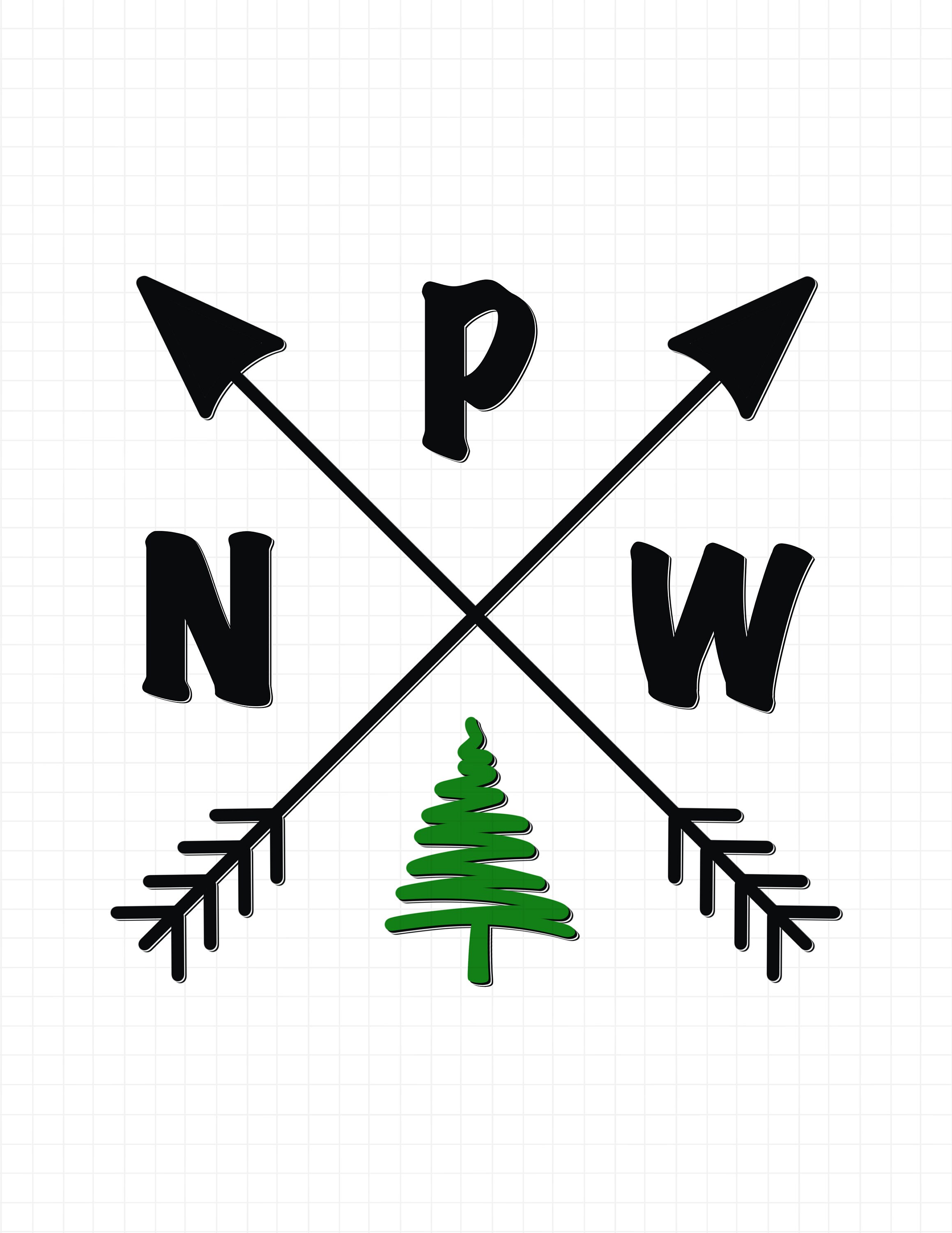 PNW Directional Arrows Clipart Printable Digital Clipart | Etsy