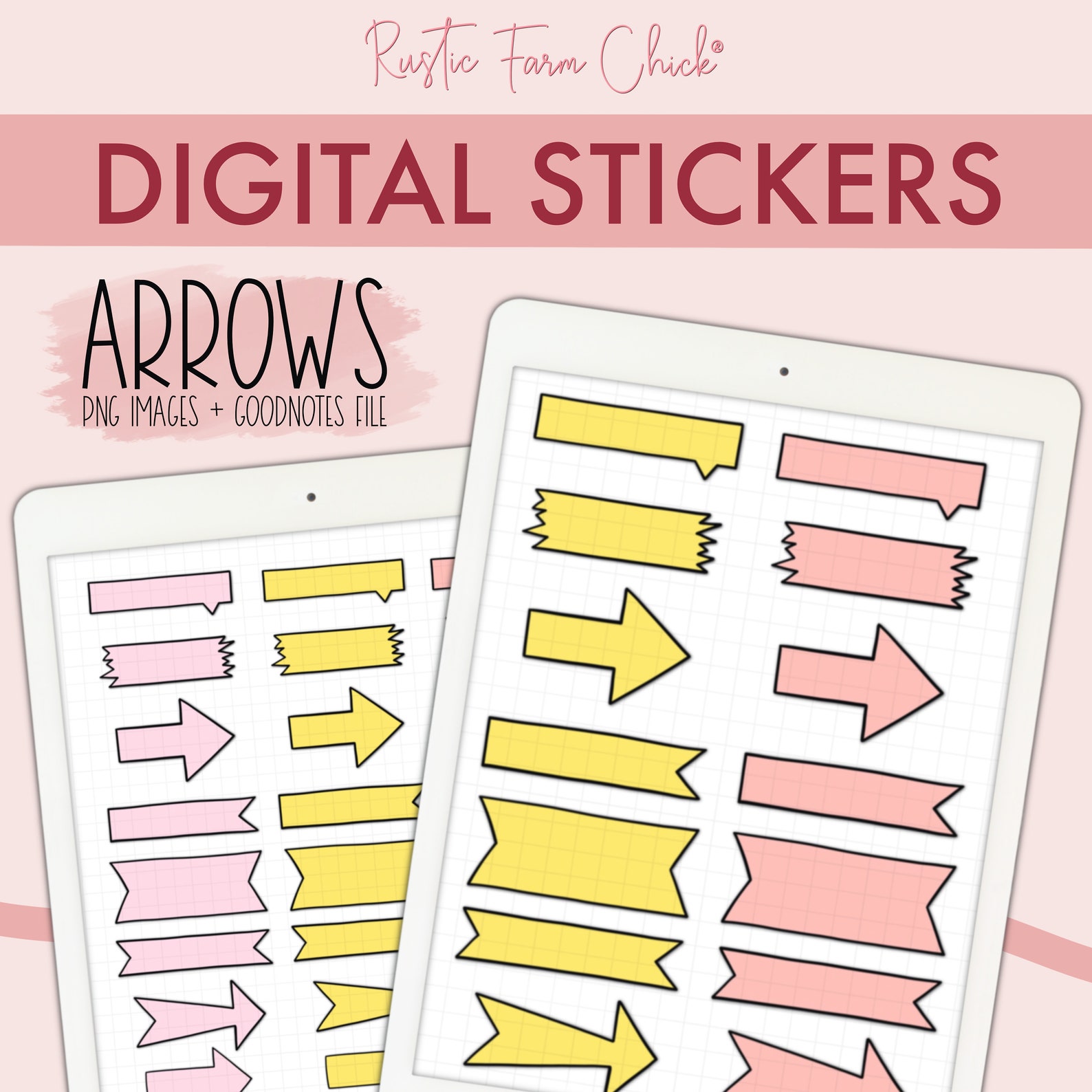 ARROWS Digital Stickers for GoodNotes Precropped Digital Etsy