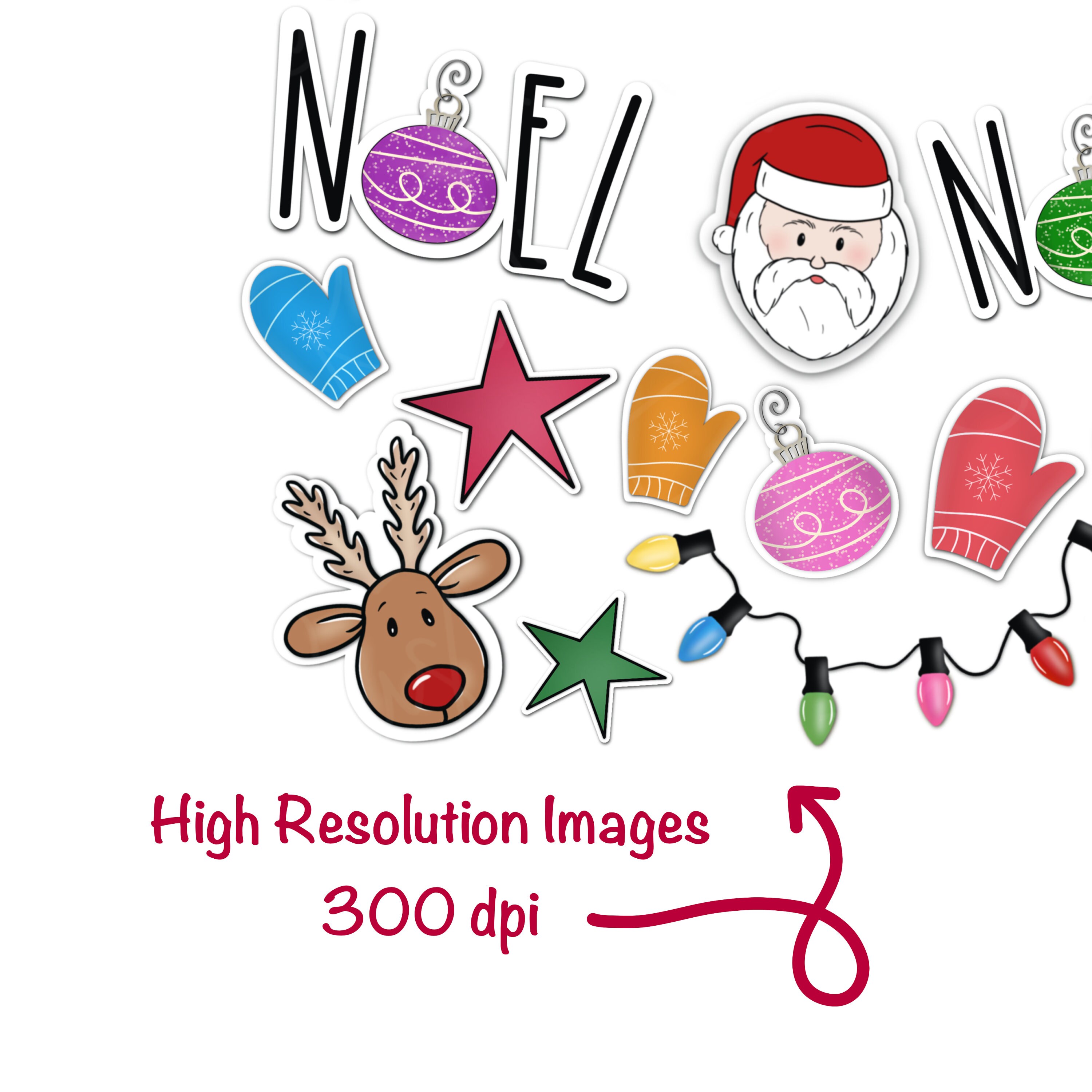 CHRISTMAS Digital Stickers for GoodNotes Planner GoodNotes Etsy