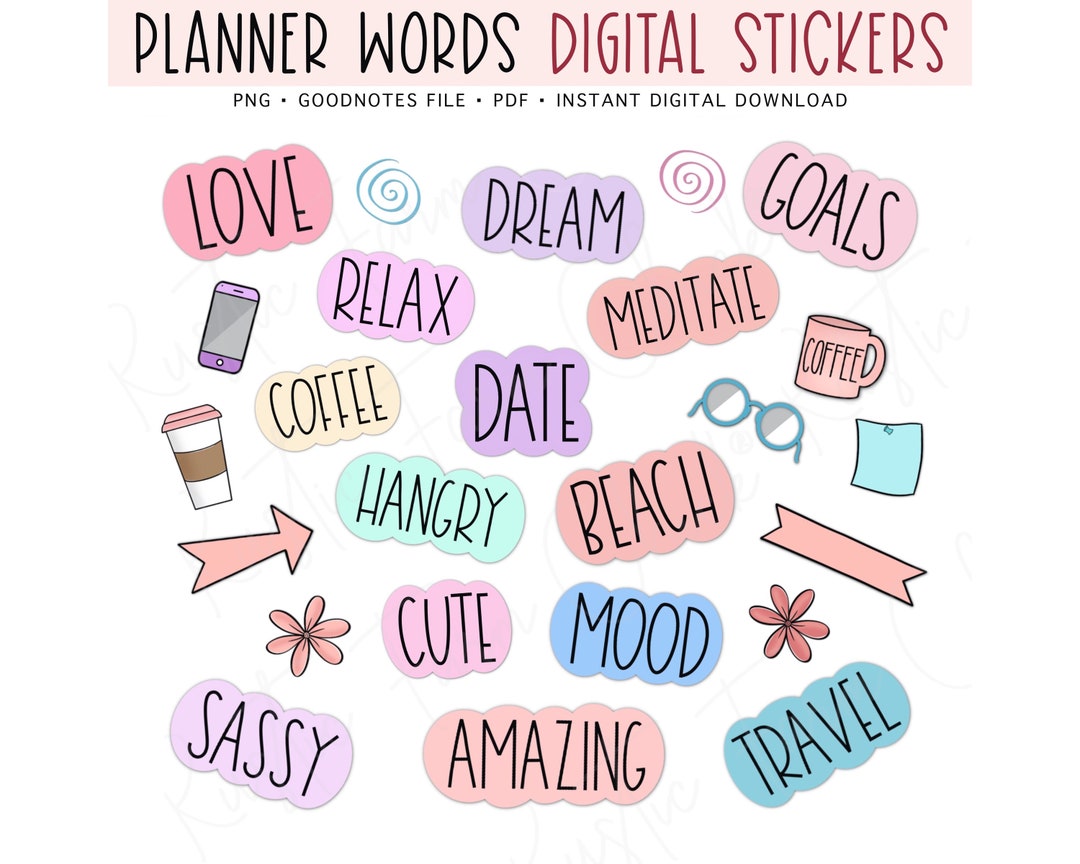 Positive Affirmations Digital Stickers