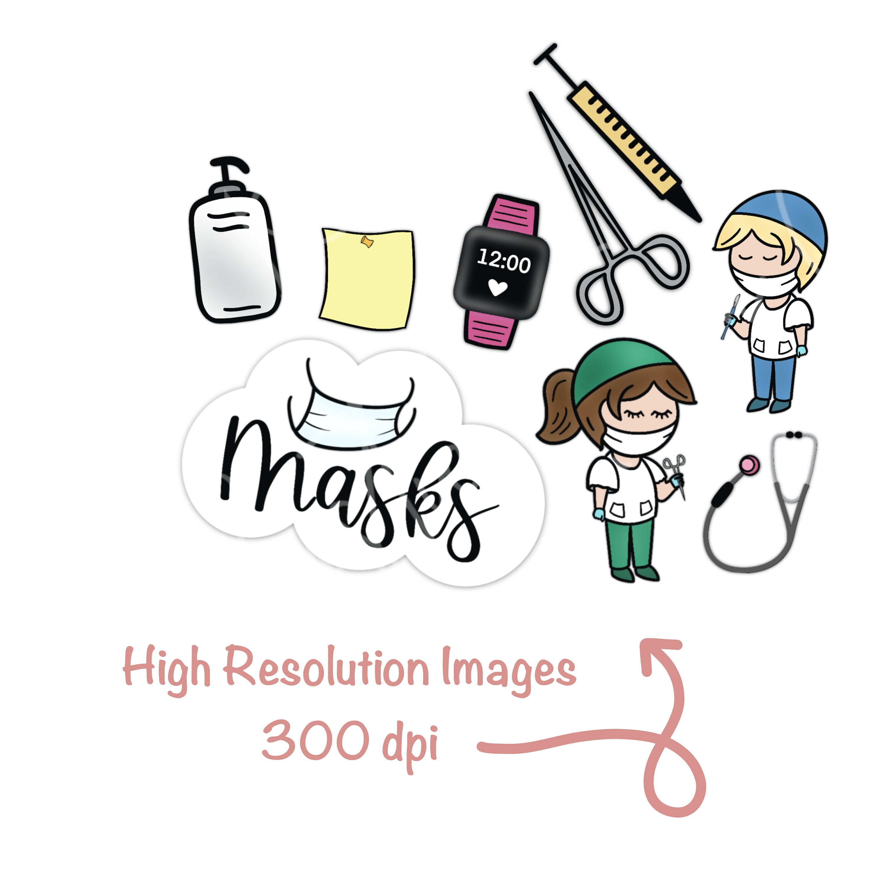 DOCTOR Digital Stickers for Goodnotes Planner Goodnotes Etsy