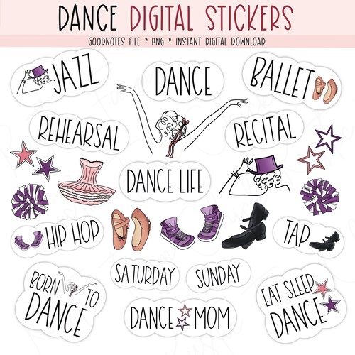 Tap Class Dance Planner Stickers Etsy