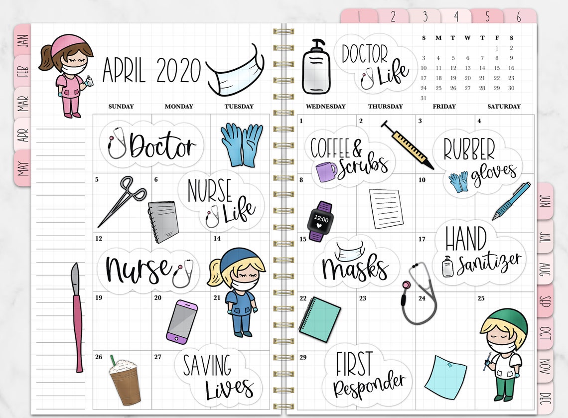 MEDICAL Digital Stickers for GoodNotes Precropped Digital Etsy