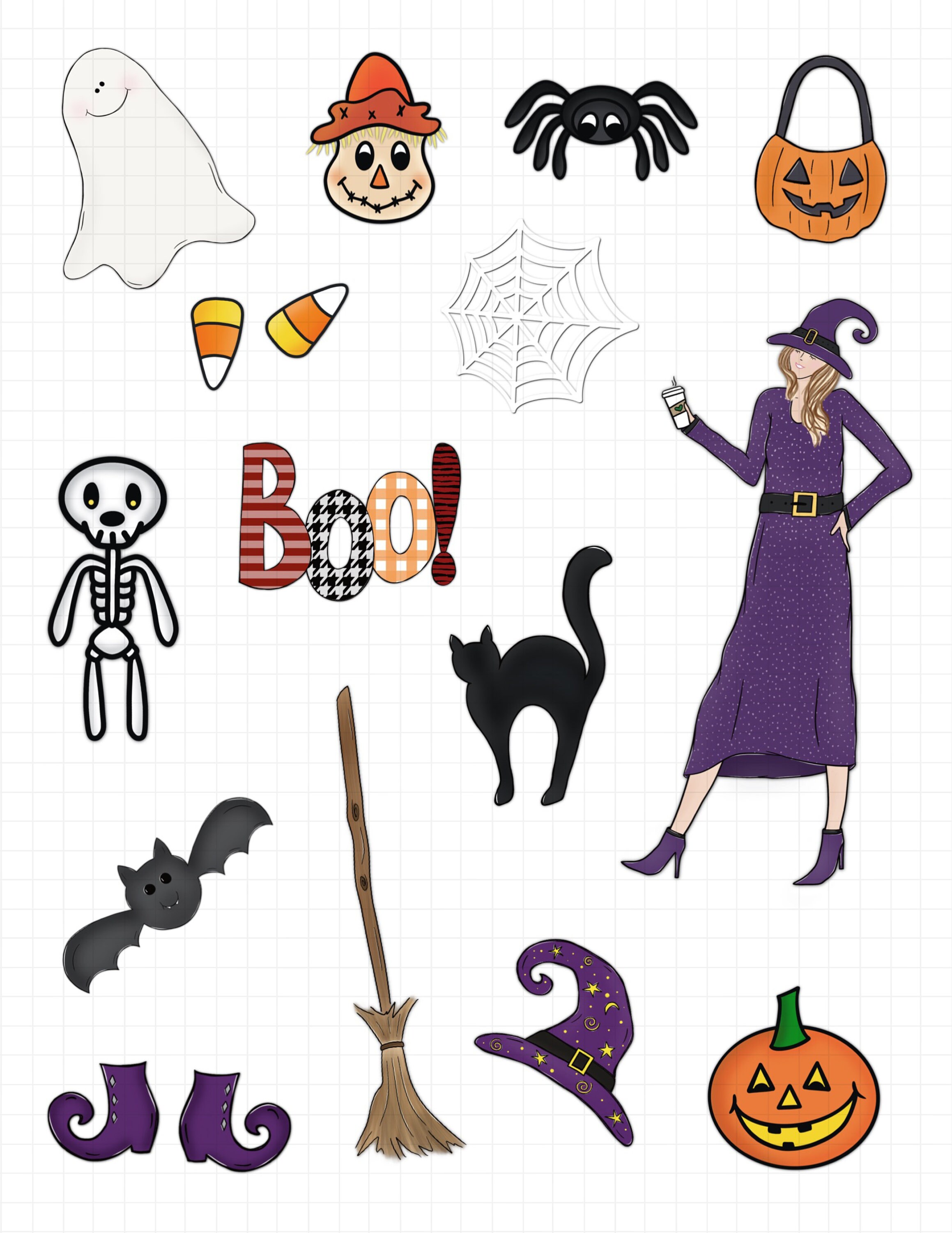 halloween goodnotes stickers