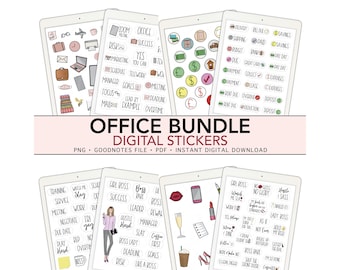 OFFICE Mega Bundle Digital Stickers | GoodNotes Planner | iPad & Android