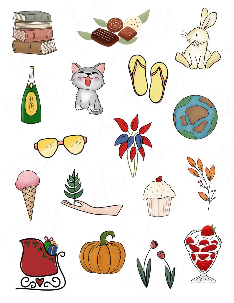 SEASONS & MONTHS Digital Stickers for GoodNotes, Pre-cropped Digital Planner Stickers, GoodNotes Stickers, National Days, Bonus Stickers image 6