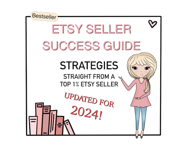 Guía de éxito de ETSY SELLER, estrategias para nuevos vendedores de Etsy, consejos para vender en Etsy, guía de ventas 2024 para Etsy, lista de verificación de la tienda de Etsy imagen 1