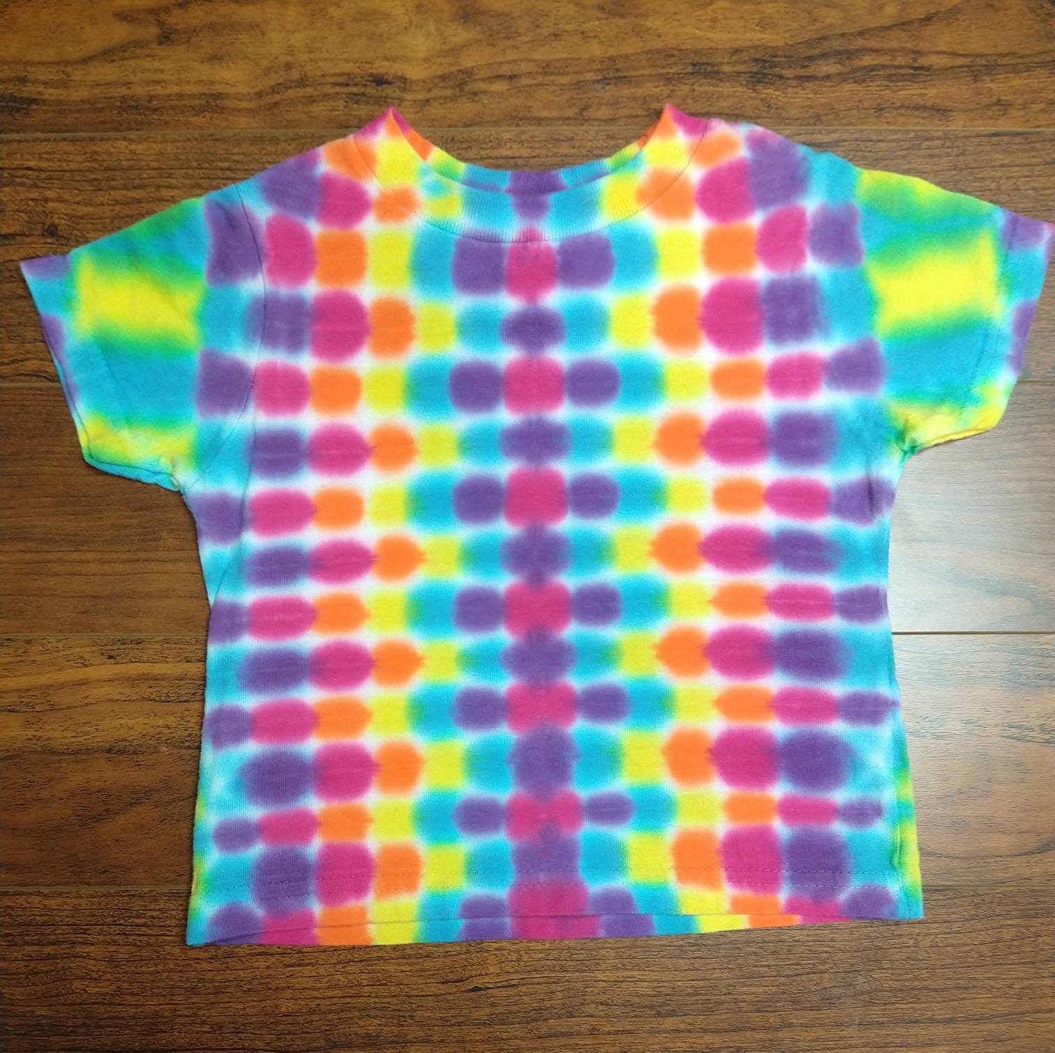 2T Rainbow Checkerboard Spiral Shirt | Etsy