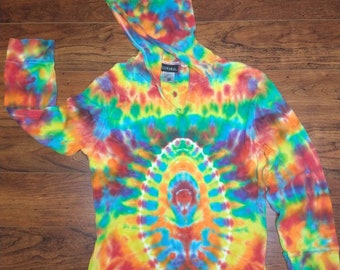 Medium rainbow egg tie dye shirt hoodie