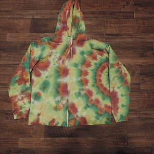 XL Tiedye Hoodie Full Zipper