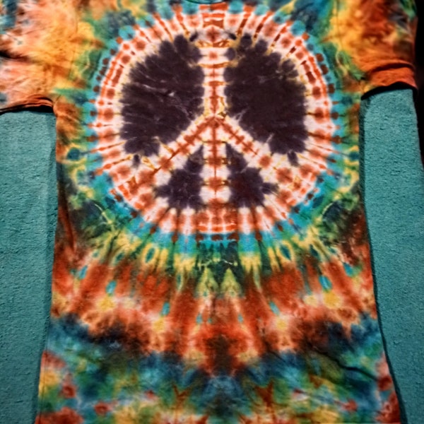 Small Peace tie-dye long sleeve shirt