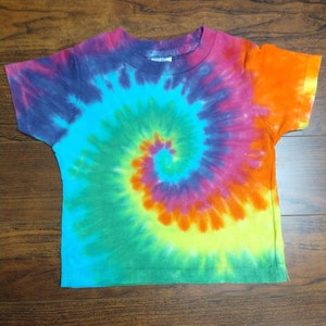 2T rainbow spiral shirt