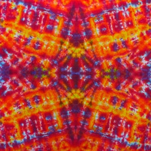 046 5&#39; X 5&#39; Rollin und Tumblin Tiedye Gobelin von Crazyhat Tiedyes