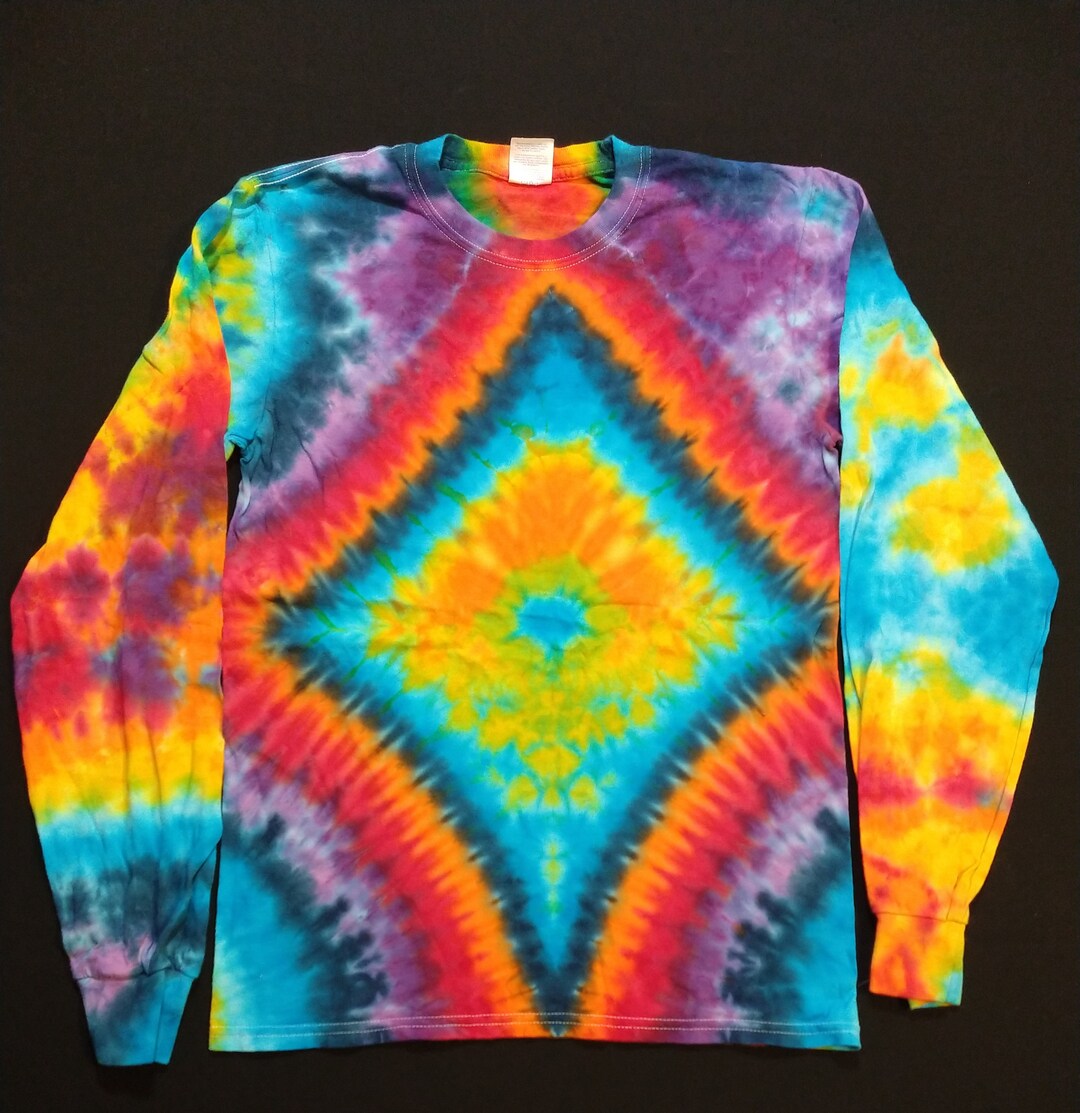 【SATIIIZ】Doen Sound Dyeing Long Sleeve Small Tie-dye Long Sleeve Shirt #013 - Etsy
