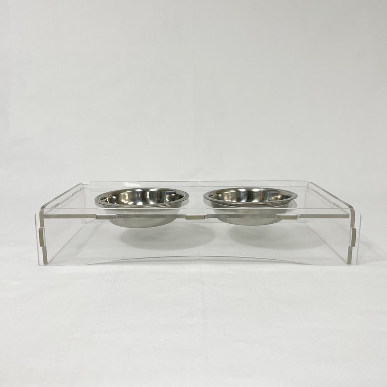 Luxury Acrylic Dog Bowl Stand Etsy