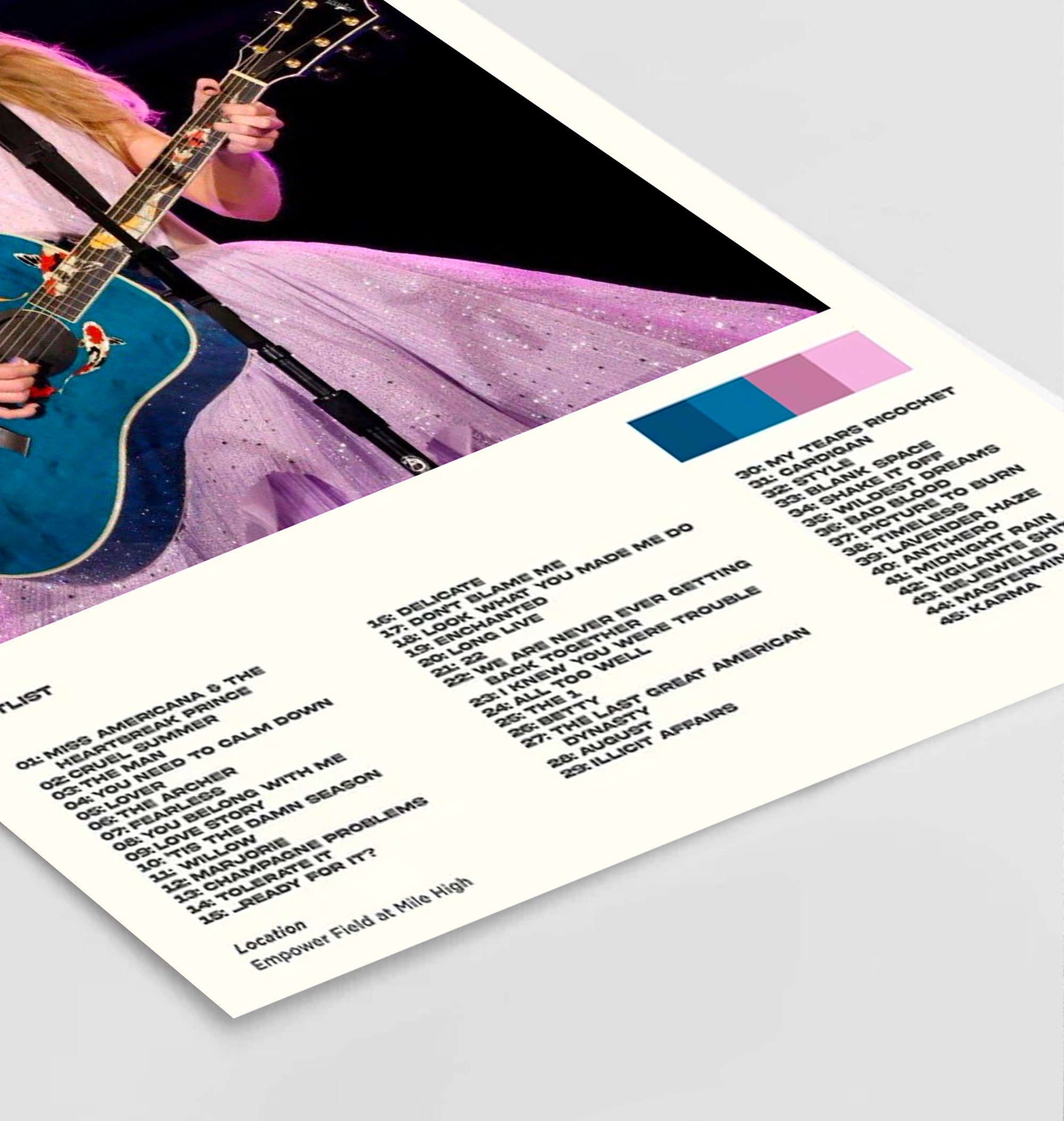 Taylor Eras Tour Poster, Eras Tour Minimalist Poster sold by Purple ...