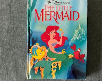 vintage Disney “The Little Mermaid” book