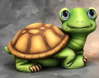 Ceramic Bisque Shelly Turtle - Etsy