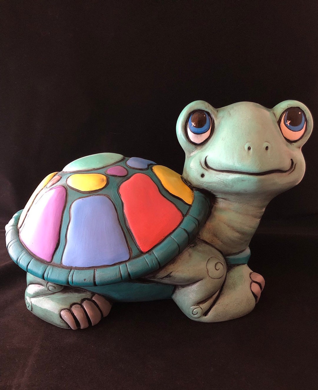 Ceramic Bisque Shelly Turtle Etsy