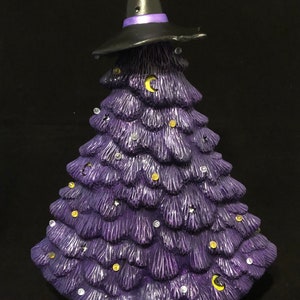 Ready to paint or hand painted ceramic bisque Halloween Mantel Tree