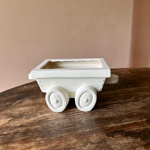 Unpainted ready to paint ceramic bisque Flatbed for Train