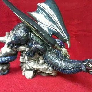 Unpainted, Ready to Paint or hand-painted Ceramic bisque Dragon on The Prowl