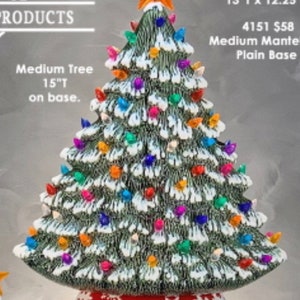 Ready to paint or hand painted ceramic bisque Mantel Tree
