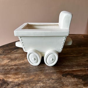 Unpainted ready to paint ceramic bisque Hopper for Train